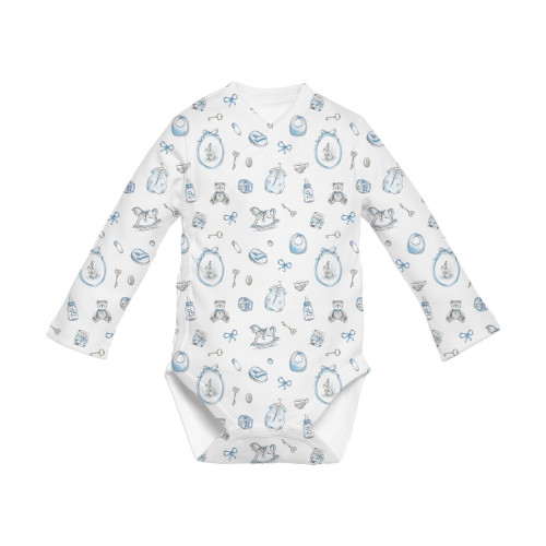 Printed Long-Sleeve Kimono ..