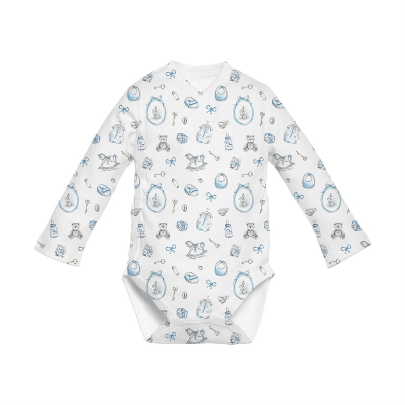 Боді Kimono з довгим рукавом для немовлят BLS004