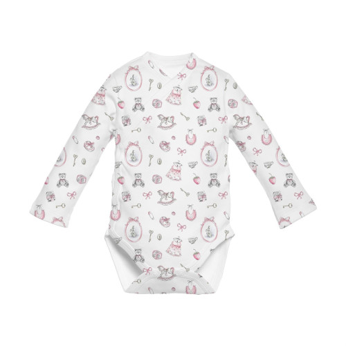 Printed Long-Sleeve Kimono ..