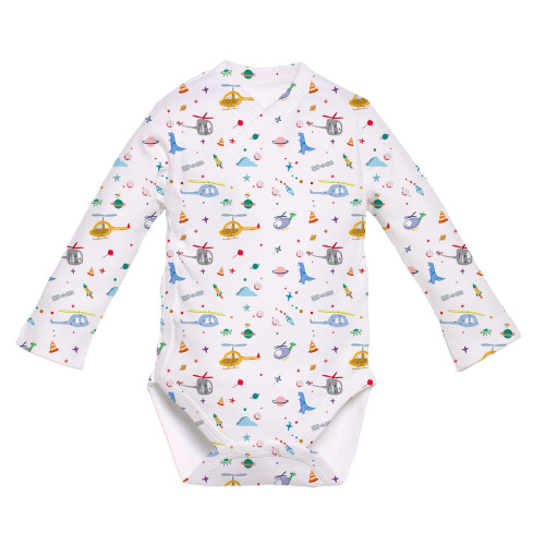 Printed Long-Sleeve Kimono ..