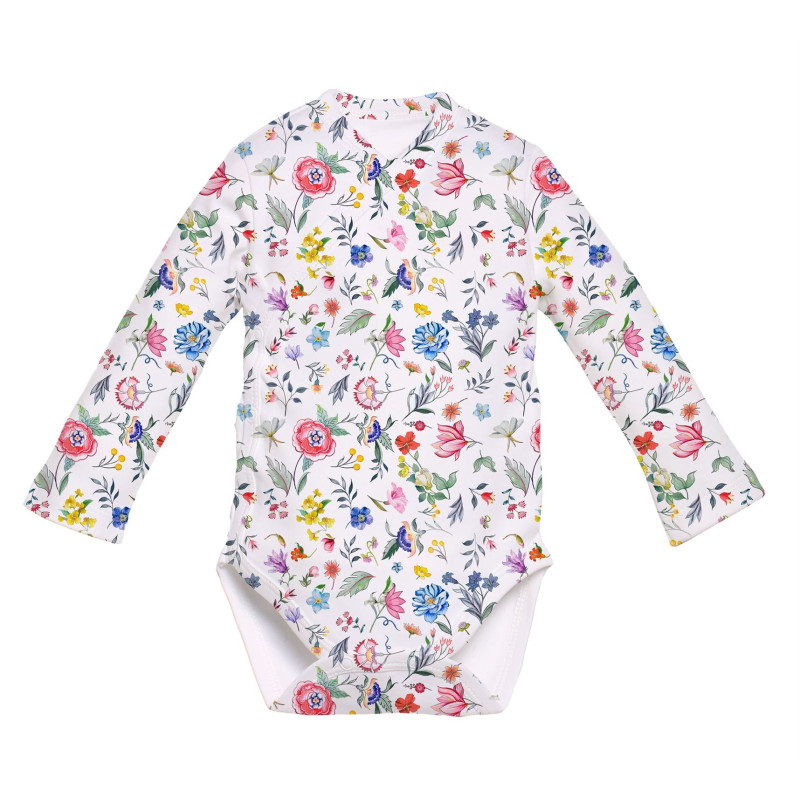 Printed Long-Sleeve Kimono Bodyvest for Babies BLS004 Printed Long-Sleeve Kimono Bodyvest for Babies BLS004