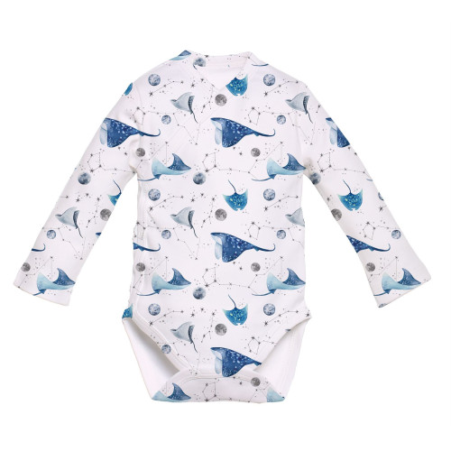 Printed Long-Sleeve Kimono ..
