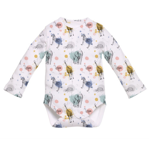 Printed Long-Sleeve Front F..