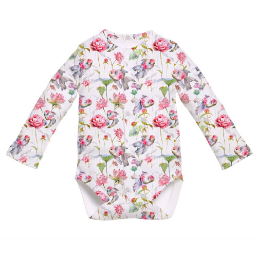 Printed Long-Sleeve Front F..