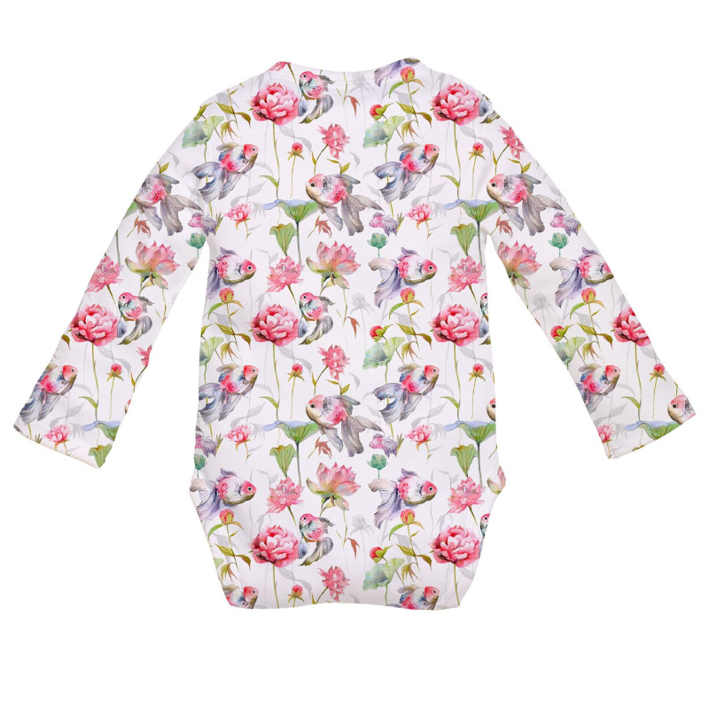 Printed Long-Sleeve Front Fastening Bodyvest for Babies BLS005
