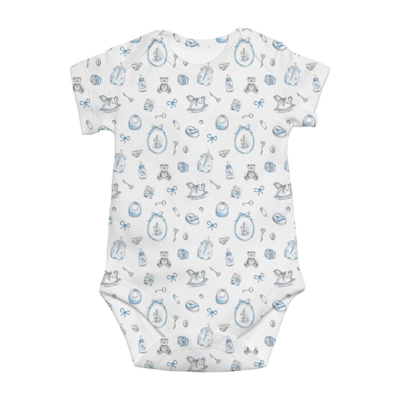 Printed Short-Sleeve Bodyvest for Babies BSHL001 Printed Short-Sleeve Bodyvest for Babies BSHL001