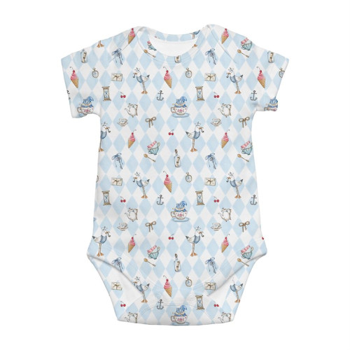Printed Short-Sleeve Bodyve..
