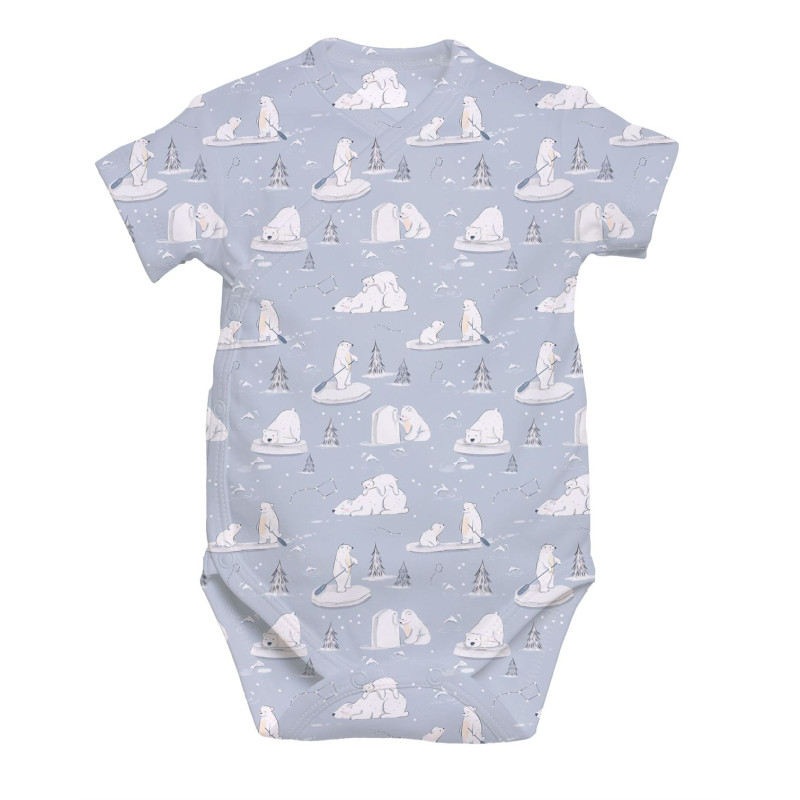 Боді Kimono з кортким рукавом для немовлят BSHL004