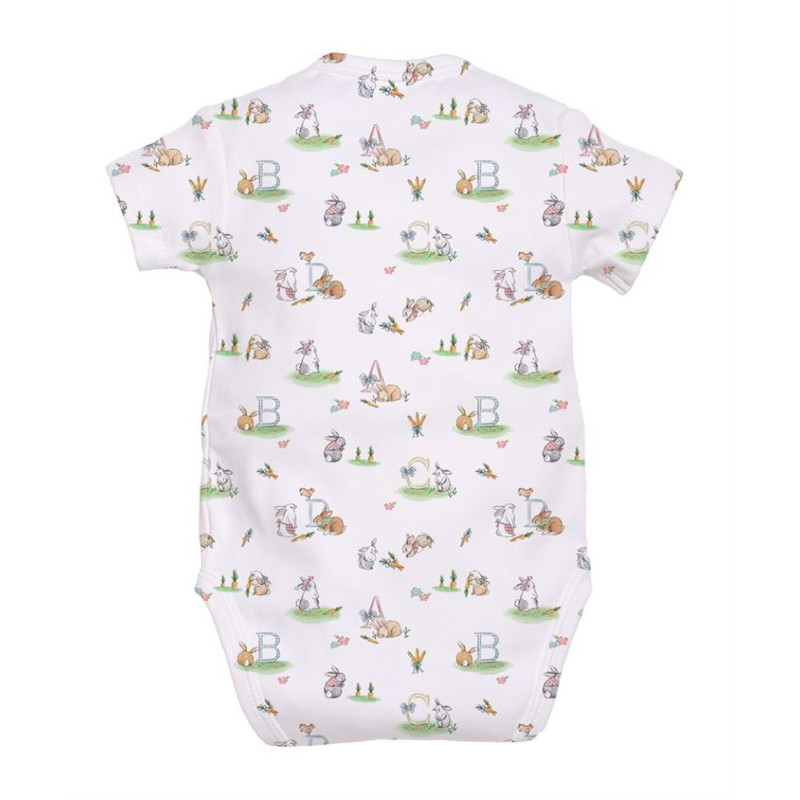 Printed Short-Sleeve Kimono Bodyvest for Babies BSHL004 Printed Short-Sleeve Kimono Bodyvest for Babies BSHL004