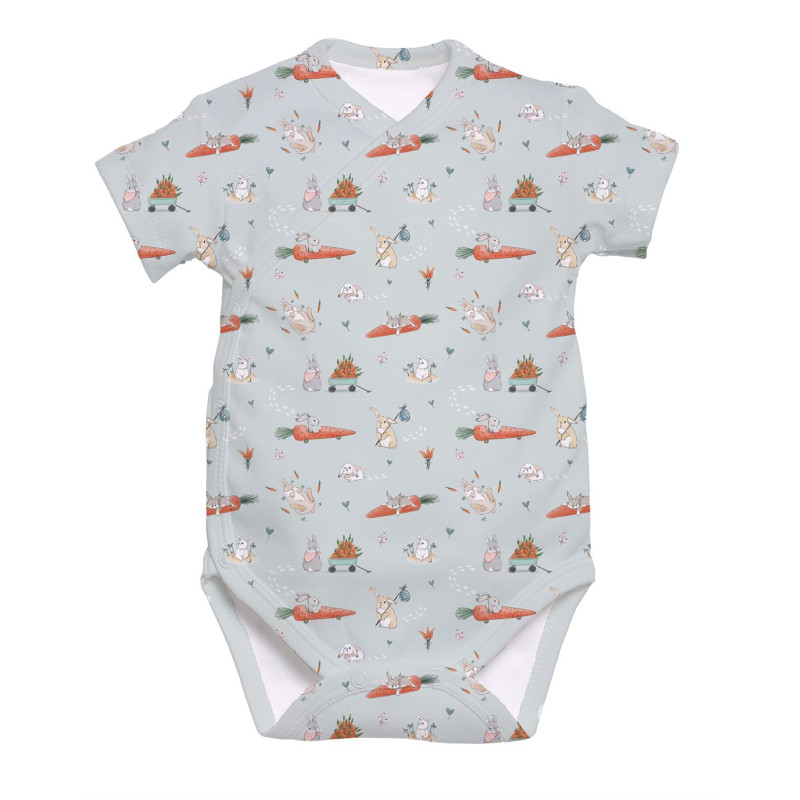 Printed Short-Sleeve Kimono Bodyvest for Babies BSHL004 Printed Short-Sleeve Kimono Bodyvest for Babies BSHL004