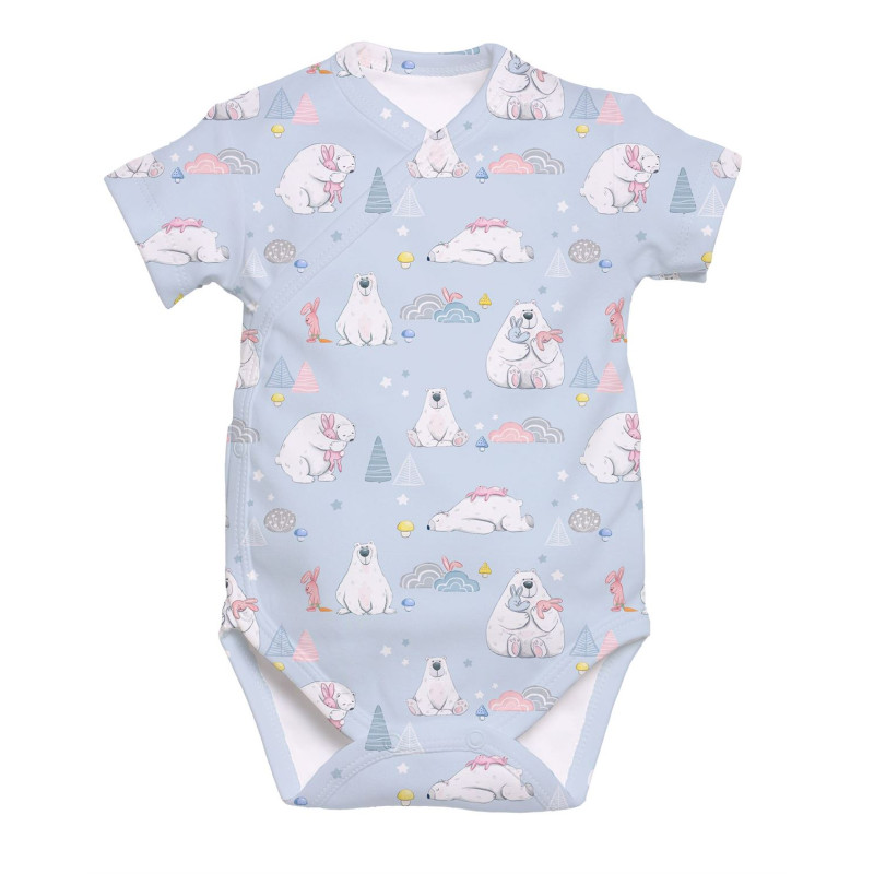 Боді Kimono з кортким рукавом для немовлят BSHL004