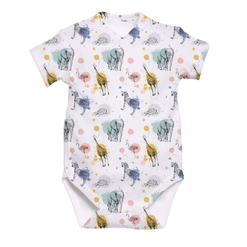 Printed Short-Sleeve Kimono..