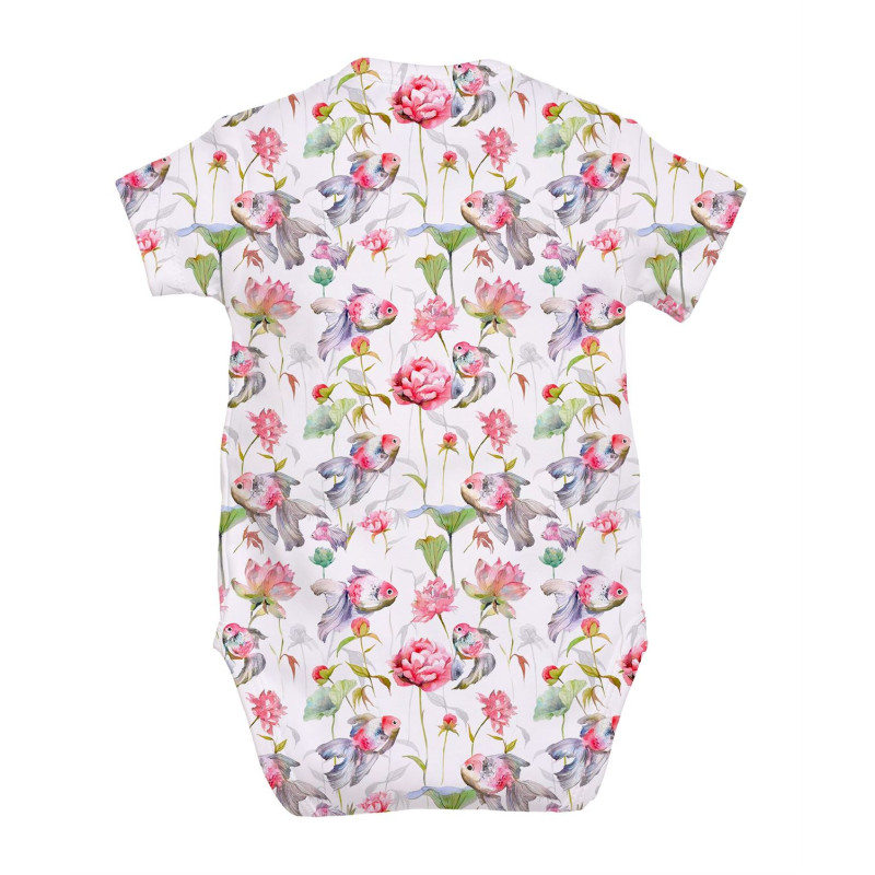 Printed Short-Sleeve Kimono Bodyvest for Babies BSHL004 Printed Short-Sleeve Kimono Bodyvest for Babies BSHL004