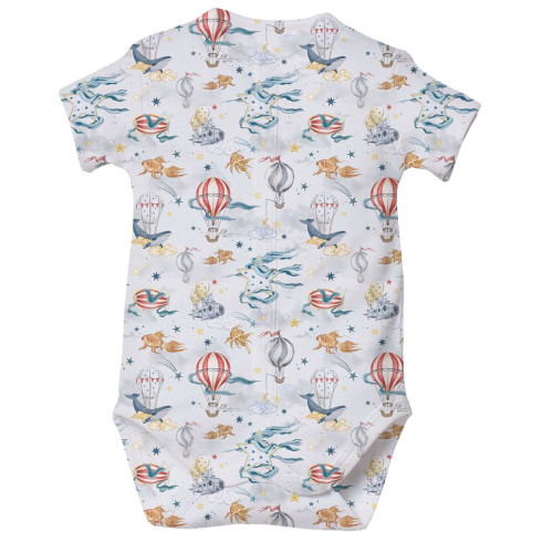 Printed Short-Sleeve Front ..
