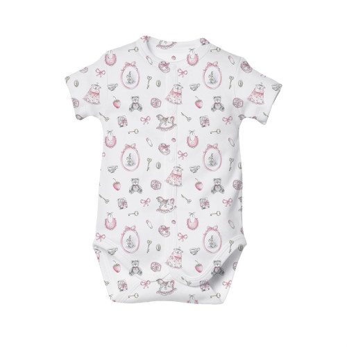 Printed Short-Sleeve Front ..