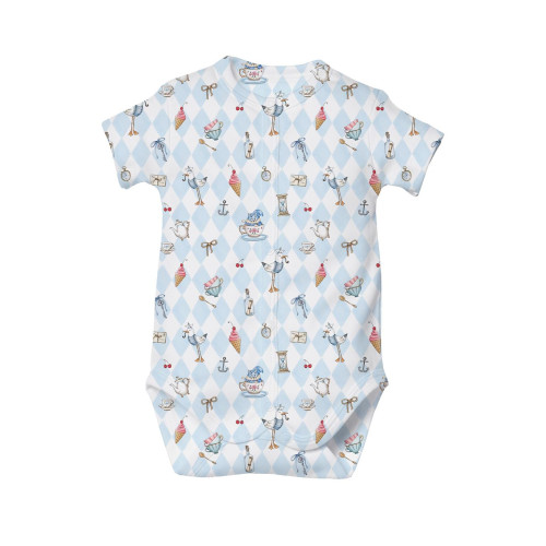 Printed Short-Sleeve Front ..