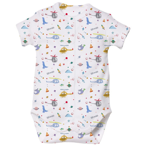 Printed Short-Sleeve Front ..