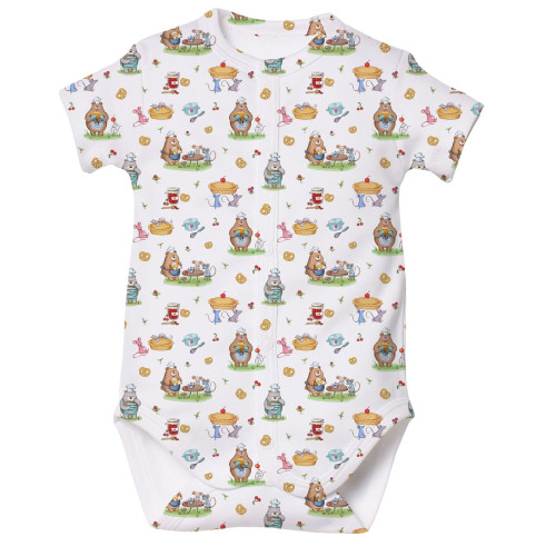 Printed Short-Sleeve Front ..