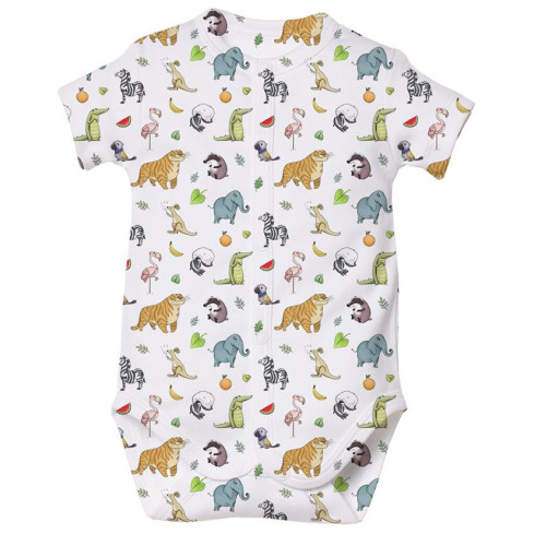 Printed Short-Sleeve Front ..