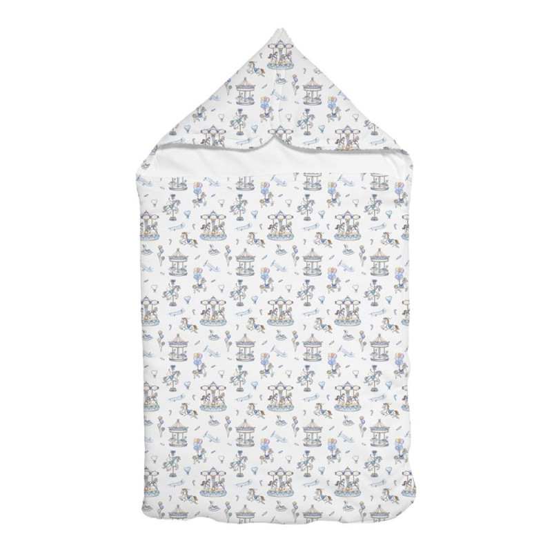 Затишний Конверт (кокон) Babynest C001 Bonbon Blue