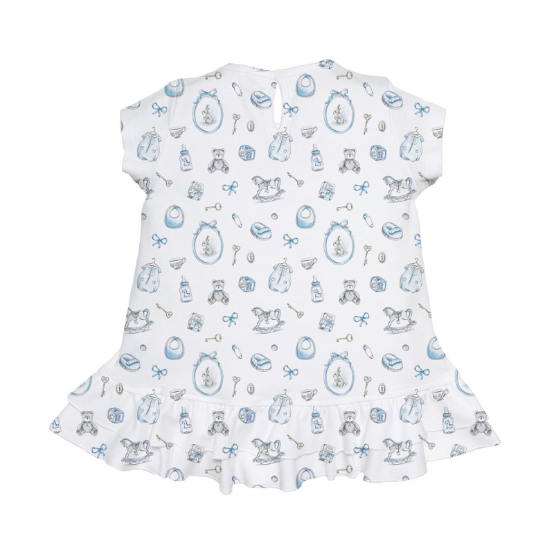 Supima Cotton Night Dress with Ruffle DR002