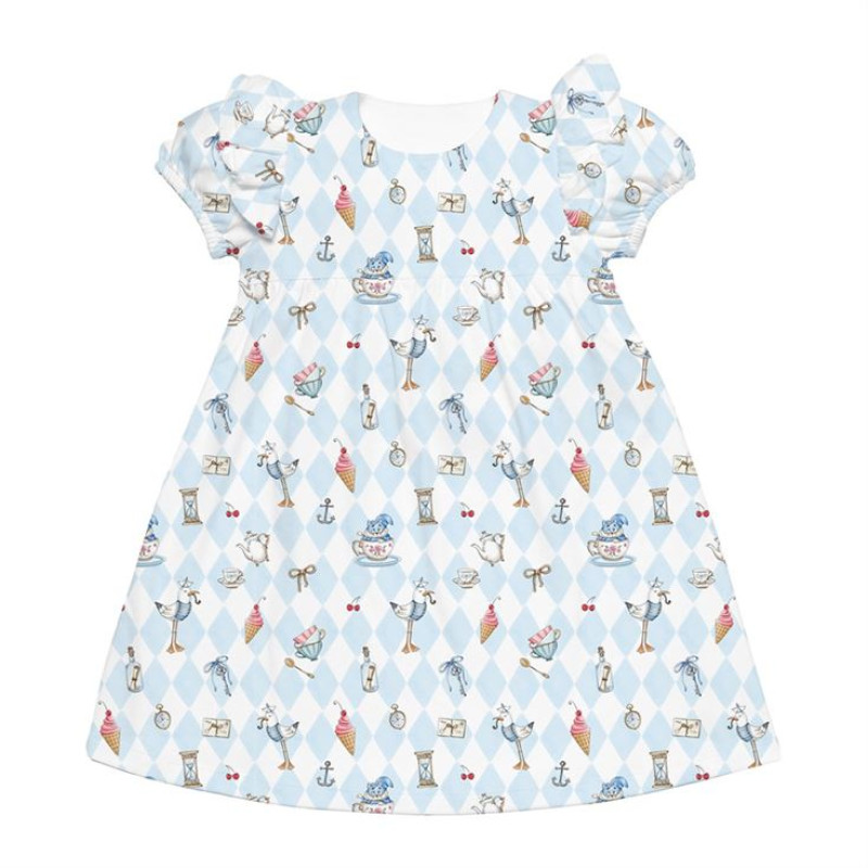 Supima Cotton Night Dress with Ruffle DR019 Supima Cotton Night Dress with Ruffle DR019