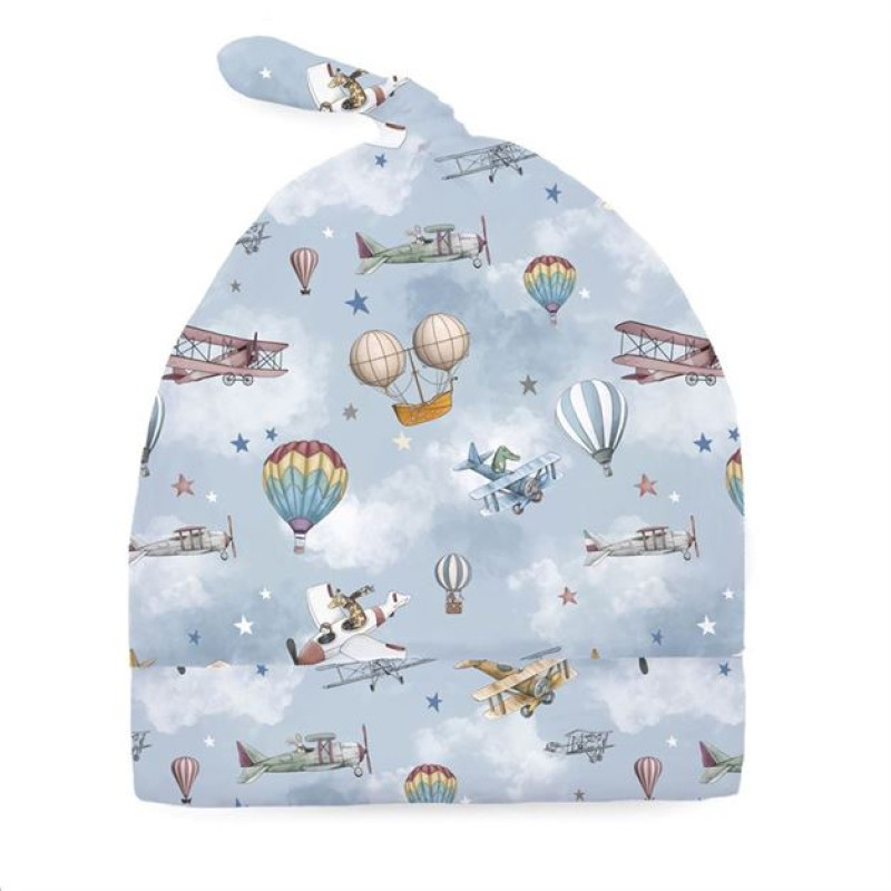 Supima Cotton Layette Hat with Knot H003 Balloons