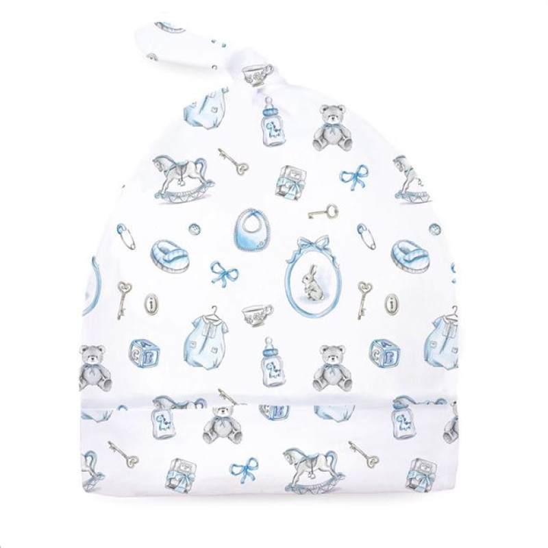Supima Cotton Layette Hat with Knot H003 Supima Cotton Layette Hat with Knot H003