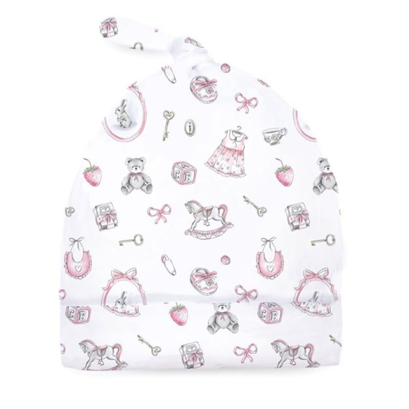 Supima Cotton Layette Hat with Knot H003 Supima Cotton Layette Hat with Knot H003