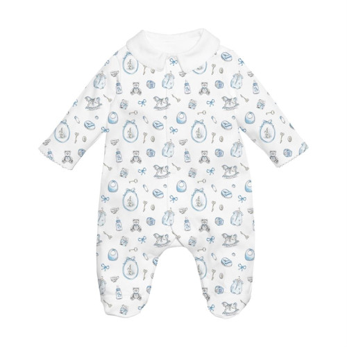 Babygrow with collar 100% p..