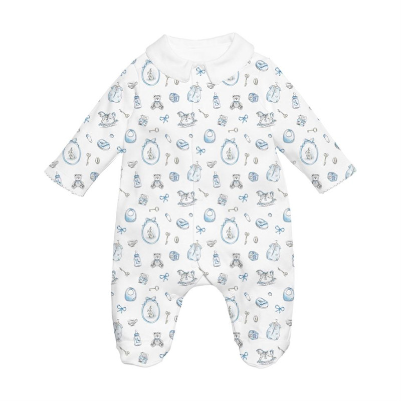 Babygrow with collar 100% pima cotton with K063