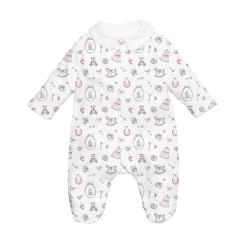 Babygrow with collar 100% p..