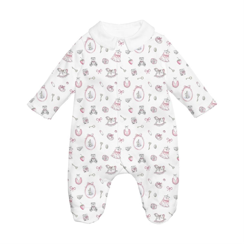 Babygrow with collar 100% pima cotton with K063