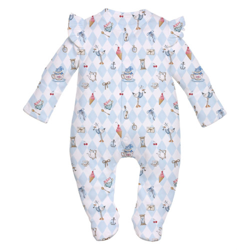 Babygrow with ruffles 100% ..