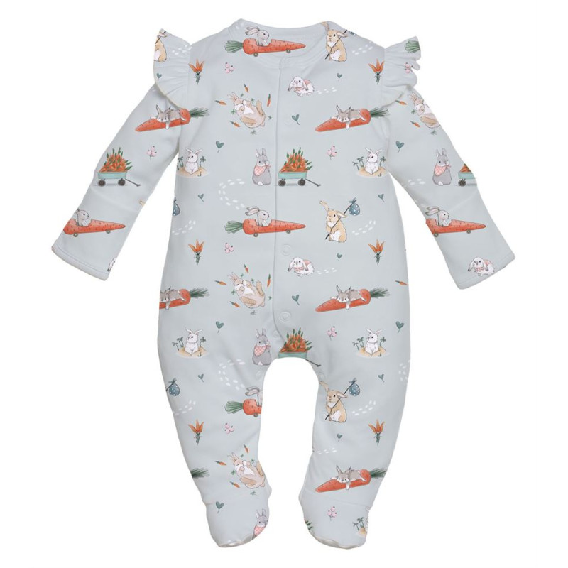 Babygrow with ruffles 100% pima cotton K065 Babygrow with ruffles 100% pima cotton K065