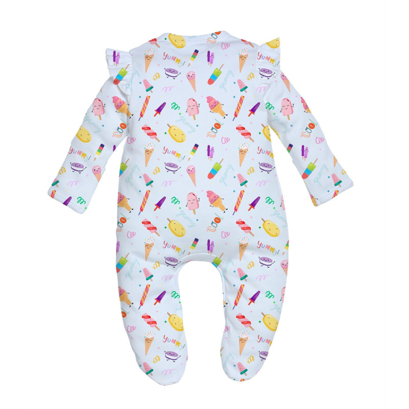 Babygrow with ruffles 100% pima cotton K065 Babygrow with ruffles 100% pima cotton K065