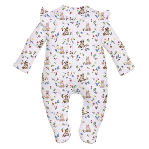 Babygrow with ruffles 100% ..