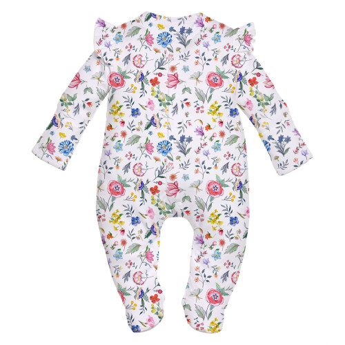 Babygrow with ruffles 100% ..