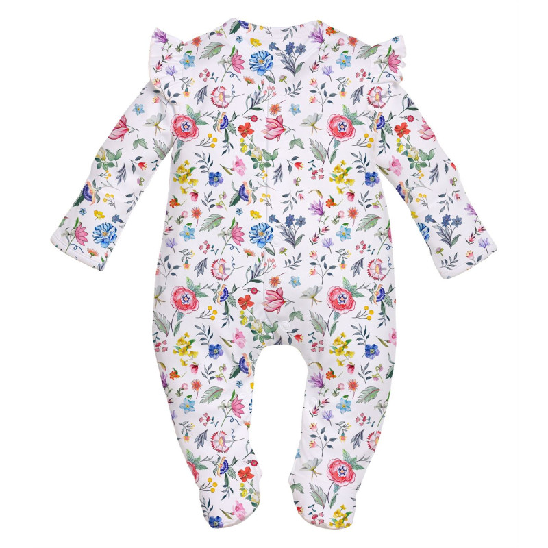 Babygrow with ruffles 100% pima cotton K065