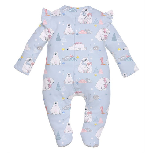 Babygrow with ruffles 100% ..