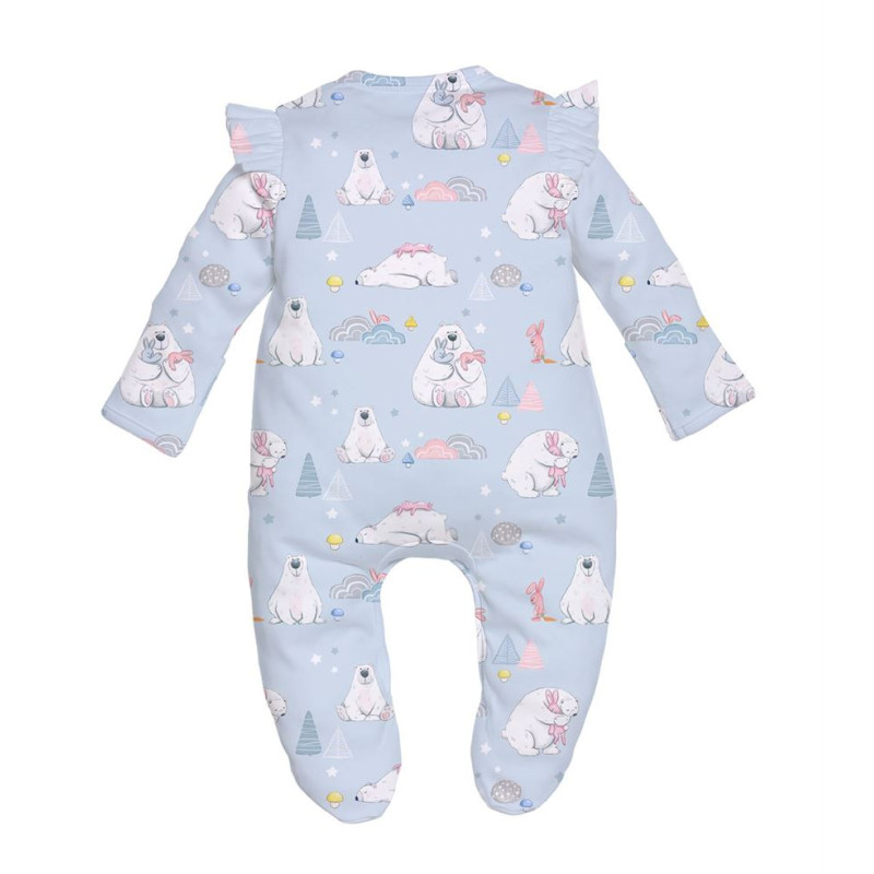 Babygrow with ruffles 100% pima cotton K065