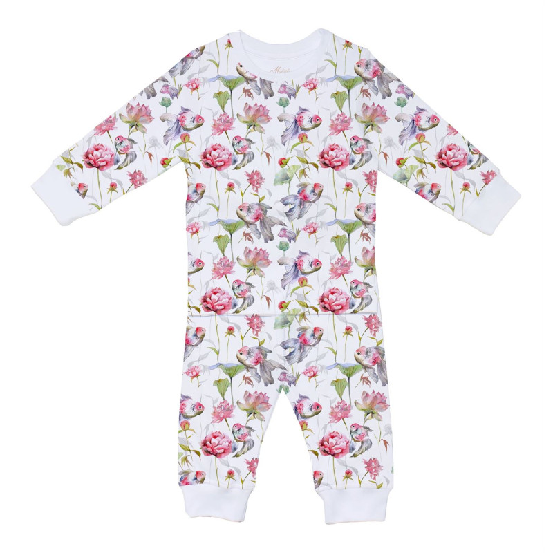 Pyjama long sleeve 100% organic pima Cotton PJ001