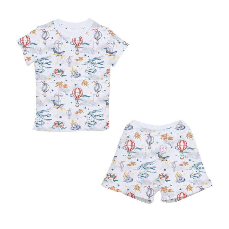 Pyjama short sleeve 100% organic pima Cotton PJ005