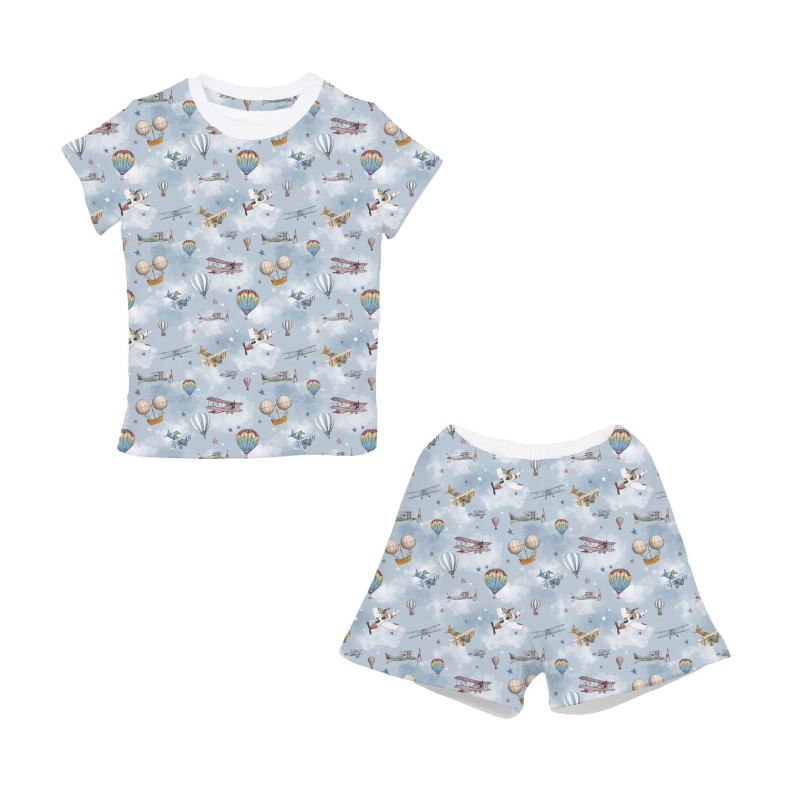 Pyjama short sleeve 100% organic pima Cotton PJ005 Balloons Pyjama short sleeve 100% organic pima Cotton PJ005 Balloons