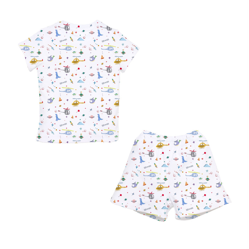 Pyjama short sleeve 100% organic pima Cotton PJ005 Pyjama short sleeve 100% organic pima Cotton PJ005