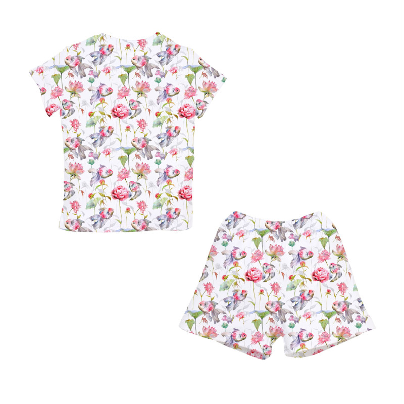 Pyjama short sleeve 100% organic pima Cotton PJ005