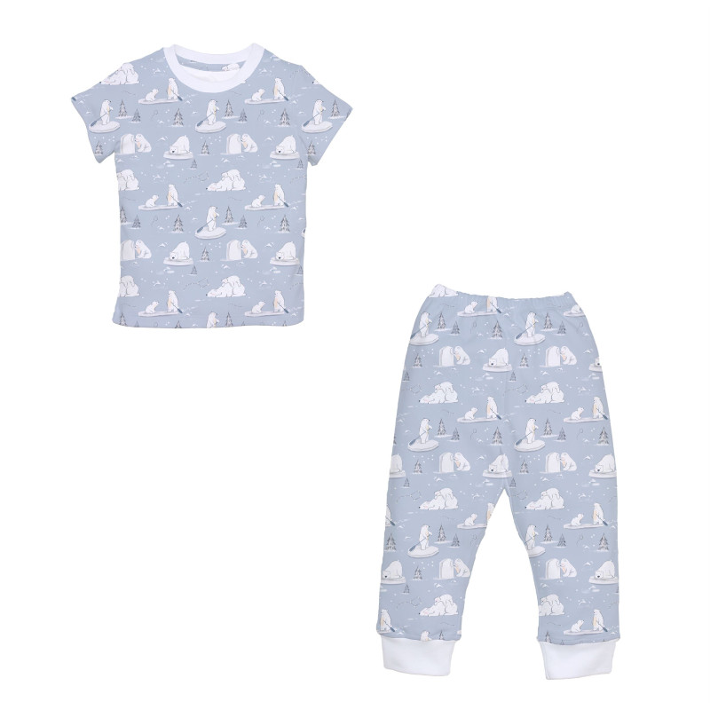 Patterned Supima Cotton Pyjamas Set PJ008 Patterned Supima Cotton Pyjamas Set PJ008