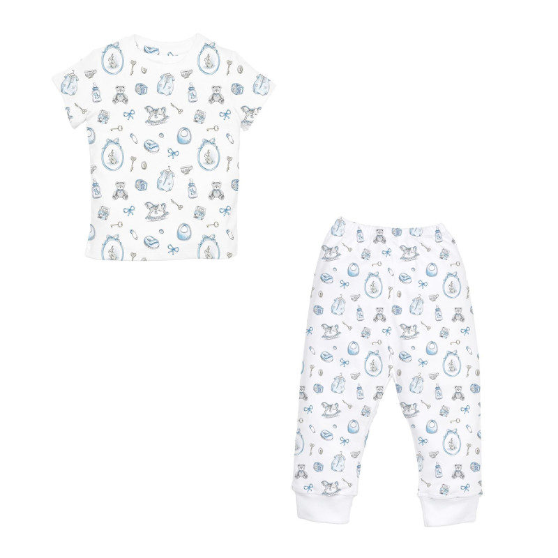 Women’s Pyjama Set PW108 – Short Sleeve & Cuffed Pants Women’s Pyjama Set PW108 – Short Sleeve & Cuffed Pants