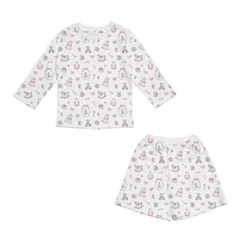 Printed Supima Cotton Top a..