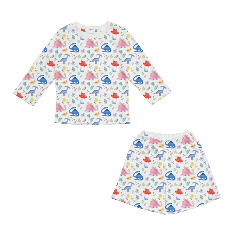 Printed Supima Cotton Top and Shorts Pyjama Set – PJ010